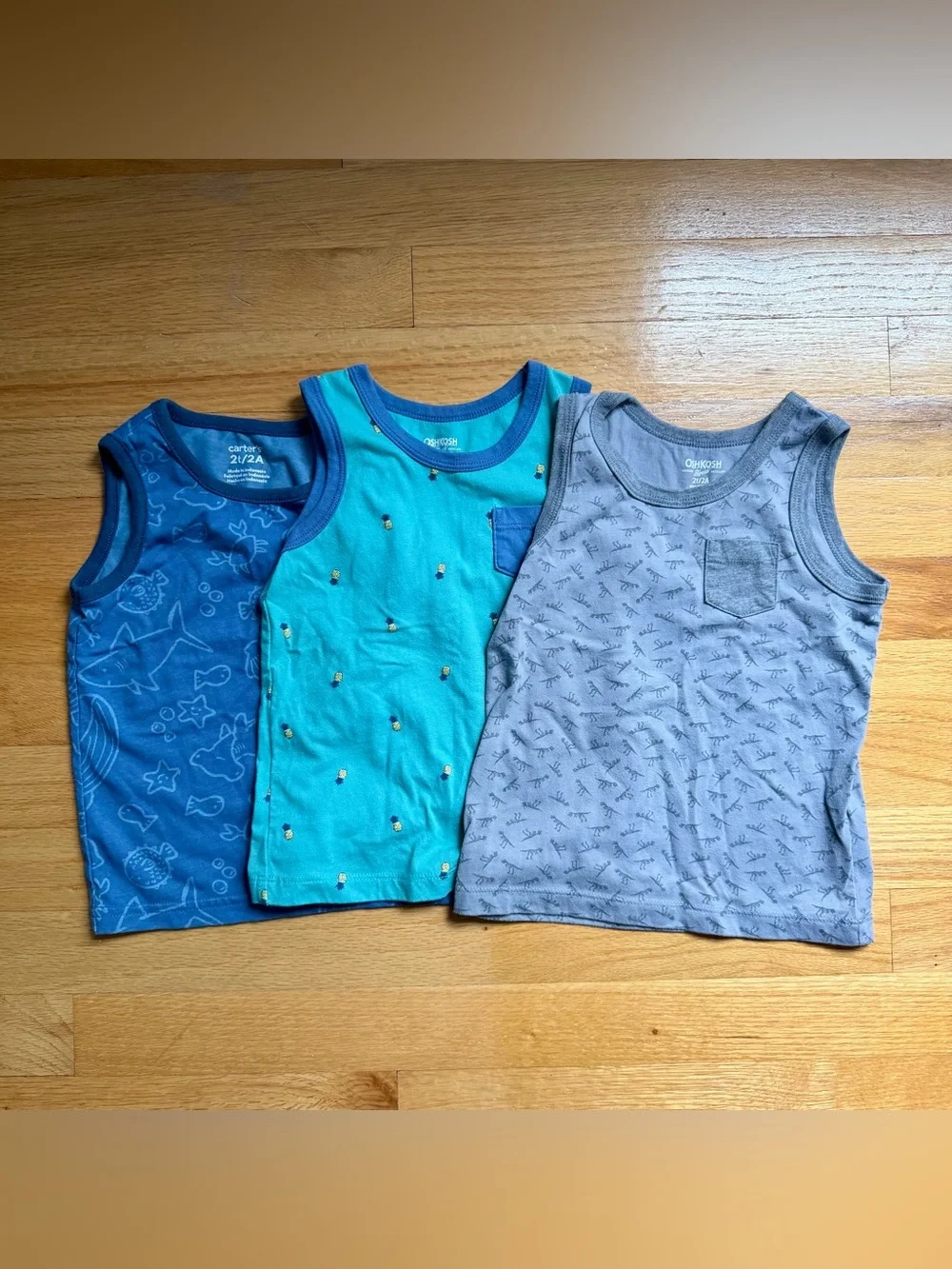 Carter's Boys' Tank Top Set - Blue, Teal, Gray